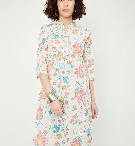 Max Women's Cotton Regular Kurta